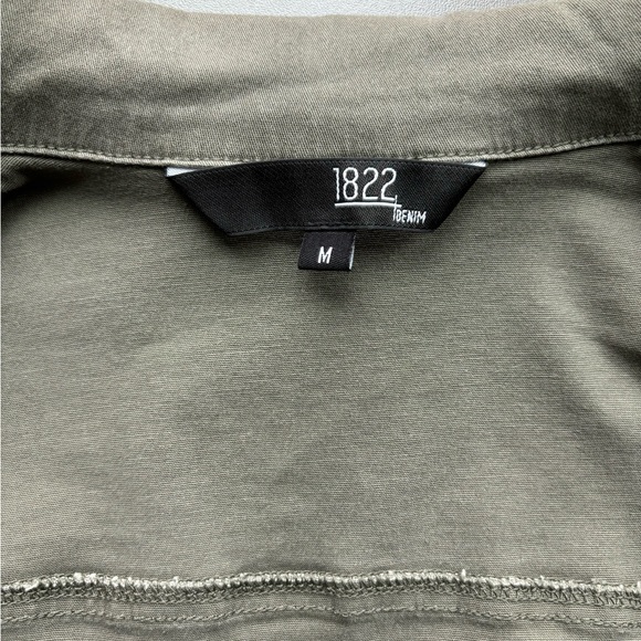 1822 Denim Utility Jacket, Sage Green, size M - Picture 7 of 7